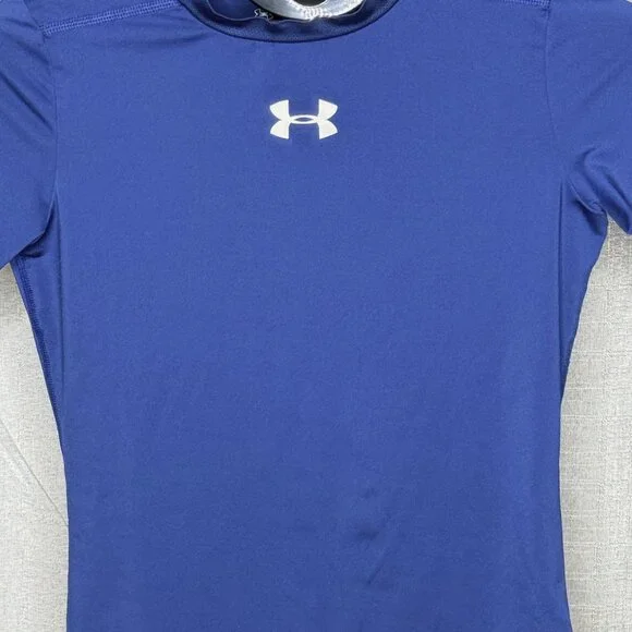 Under Armour - Boys Heat Gear Fitted Short Sleeve Shirt - Size Youth Large - Picture 2 of 6